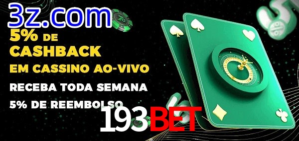 Promoções do cassino ao Vivo 193Bet